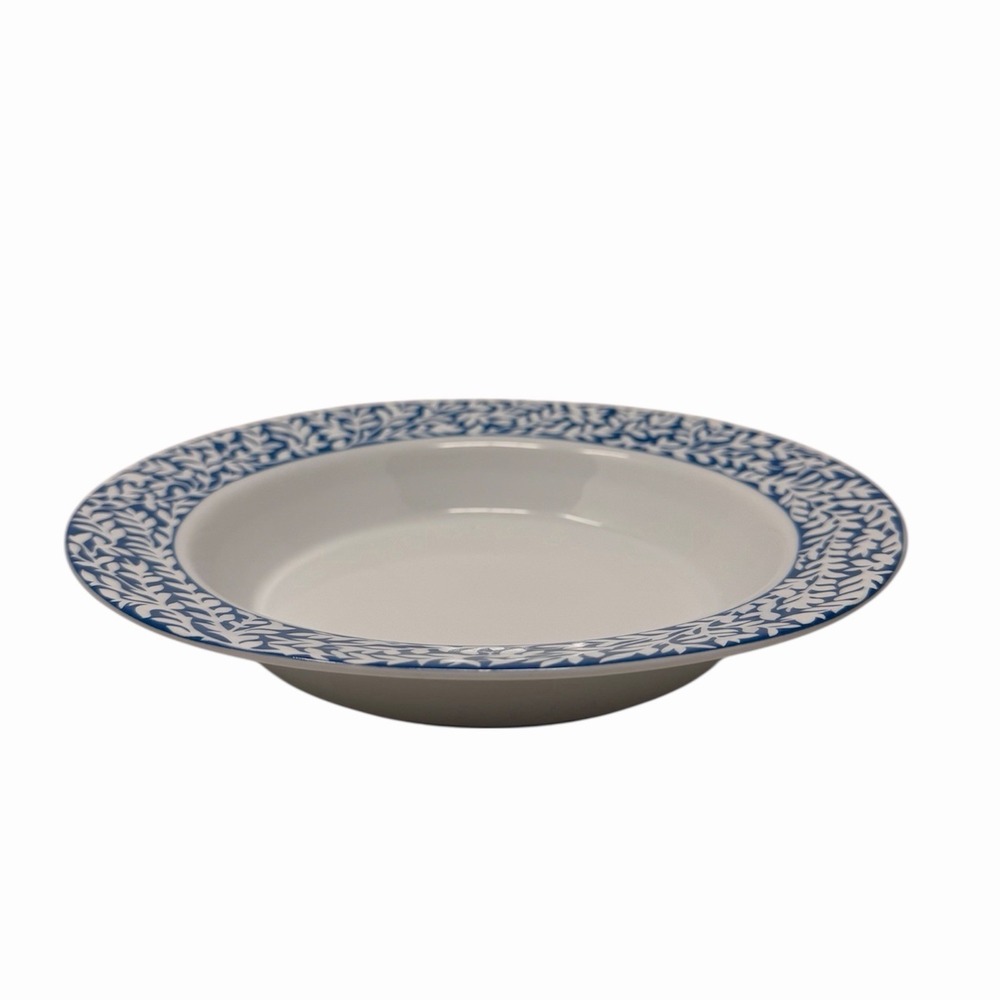 Dansk Trellis Delft Blue Rim Soup Bowl 8.75" Portugal VTG‎